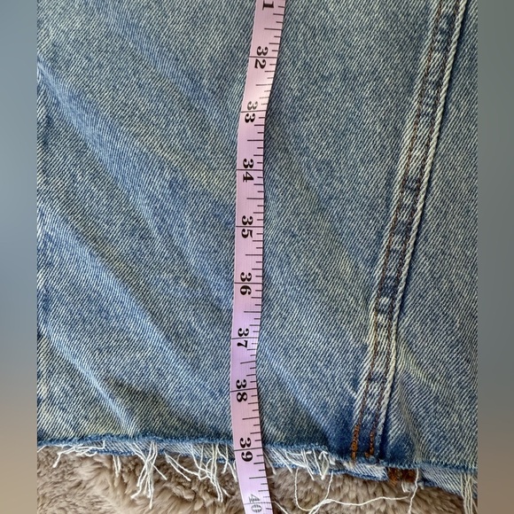 Levi’s Icon Denim Maxi Skirt sz 31 “Not in the Mood” Stone Wash Side Slit - Picture 15 of 15